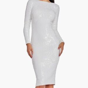 Dress The Population Emery Long Sleeve Sequin